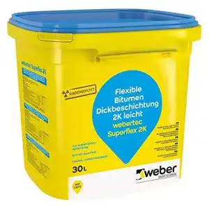 Bitumen-Dickbeschichtung Saint-Gobain Weber weber.tec Superflex