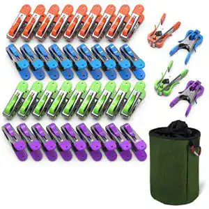 Wäscheklammer VOUNOT 40er Set, aus Edelstahl, mit Soft Grip