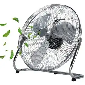 Bodenventilatoren Echos Bodenventilator | Ø46 cm | 102 m³/min Luftdurchsatz | 1.250 U./min | 3 Geschwindigkeitsstufen | Power Windmaschine | Luftkühler | Standlüfter | Raumkühler | Standventilator | Ventilator (Vollmetall)