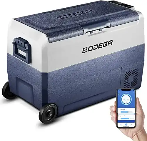 Kühlbox mit Rollen BODEGA 50L Kompressor Kühlbox