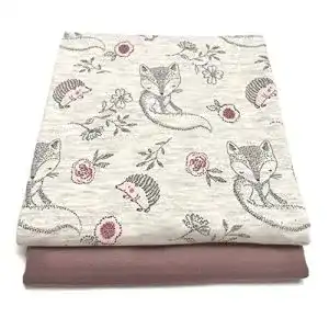 Jersey-Stoff RosaliNum 0,5m x 1,4m Jersey hellgrau melange