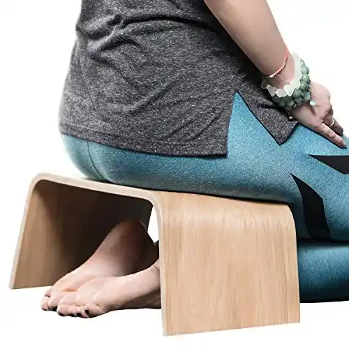 Meditationsbank Valiai Robuste Holzbank, Geeignet Yoga