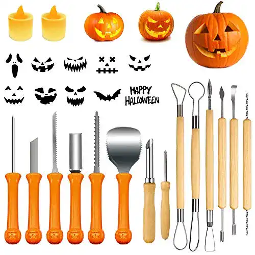 Kürbis-Schnitzset Yostyle Halloween Kürbis Schnitzset, 14 teilig