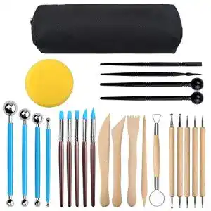 Modellierwerkzeug Viesap, 25 Stück Carving Tools Clay Keramik