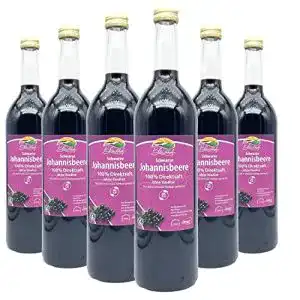 Schwarzer Johannisbeersaft Bleichhof ® [6er Pack] – 100%