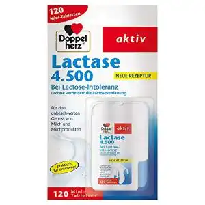 Laktase-Tabletten Doppelherz Lactase 4.500, 120 Tabletten