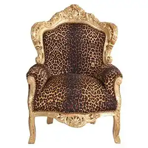 Antik-Sessel PALAZZO INT Barocksessel Leopard-Optik cat588a16