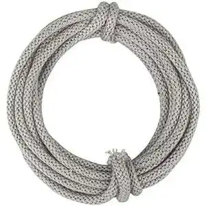 Strickschlauch Rayher mit Draht, 5 mm ø, hellgrau, Strang 3 m
