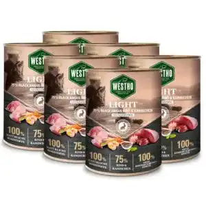 Diät-Nassfutter Hund Westho Nassfutter Light 75% Black Angus