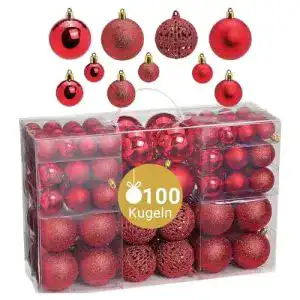 Weihnachtskugeln WOMA Christbaumkugeln Set in 14 Farben