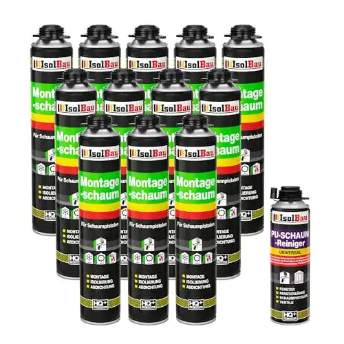 Die beste Bauschaum Isolbau SET Pistolenschaum 12 Dosen 750 ml 2026 Test Bestseller Bauschaum Isolbau SET Pistolenschaum 12 Dosen 750 ml