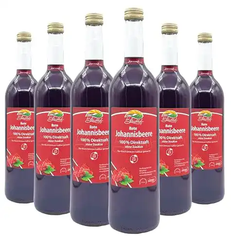 Johannisbeersaft Bleichhof Roter, 100% Direktsaft, 6x 0,72l