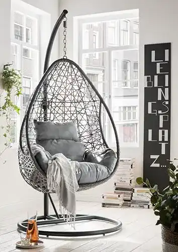 Hängesessel (Rattan) Destiny Coco Drop Hängesessel Polyrattan