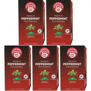 Pfefferminztee Teekanne Premium Pfefferminze 20 Beutel, 5er Pack