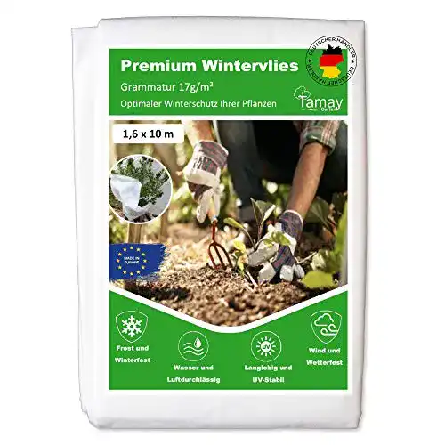 Die beste Frostschutzvlies Tamay Wintervlies Premium 1,6 x10m 2026 Test Bestseller Frostschutzvlies Tamay Wintervlies Premium 1,6 x10m