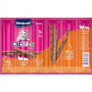 Katzensticks Vitakraft Cat-Stick Mini Truthahn & Lamm P/6
