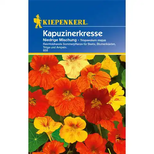 Kapuzinerkresse-Samen Kiepenkerl, Tropaeolum majus Niedrig