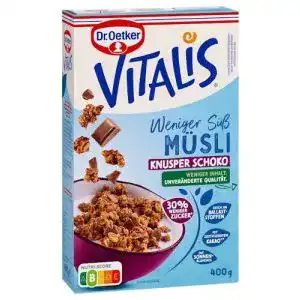 Vitalis-Müsli Dr. Oetker Vitalis Weniger Süß Schoko, 5 x 600g