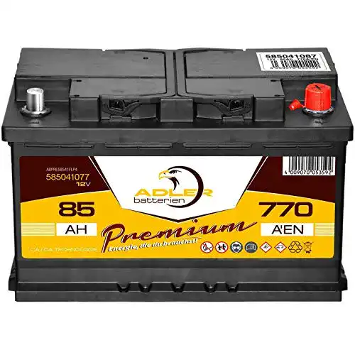 Autobatterie 85Ah Adler Batterie PKW Batterie 12V