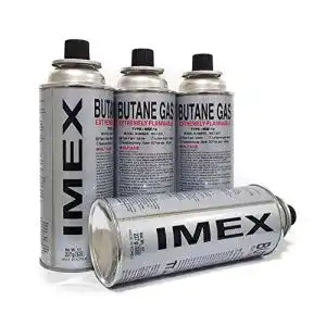 Gaskartusche i-mex 12 Stück, für Gaskocher, Butan Gas Imex