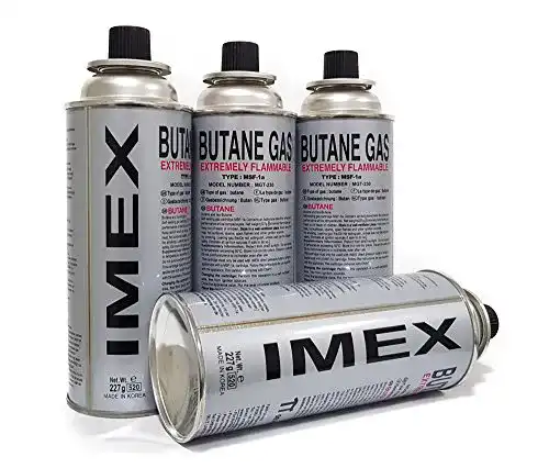 Gaskartusche i-mex 12 Stück, für Gaskocher, Butan Gas Imex