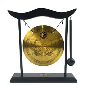Gong juanxian mit Schlägel Tragbare Messing Klein TamTam