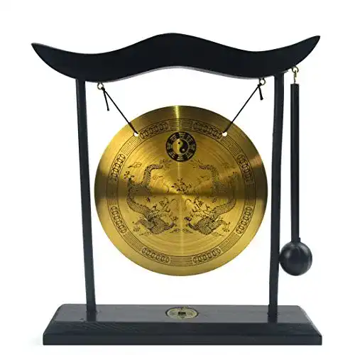 Gong juanxian mit Schlägel Tragbare Messing Klein TamTam