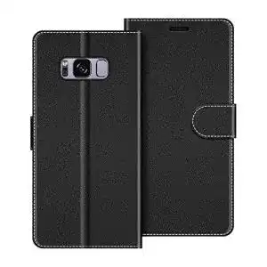 Samsung-Galaxy-S8-Hülle COODIO, Leder Handytasche