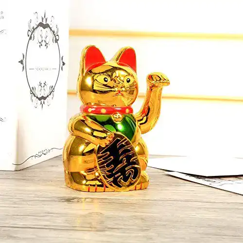 Winkekatze Oumefar Viel Glück Katze Feng Shui Reichtum Katze