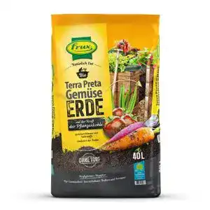 Pflanzenkohle frux Terra Preta, Bio Gemüseerde, torffrei, 40 Liter