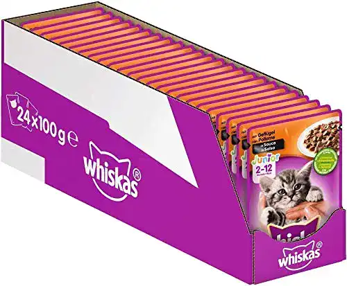 Whiskas-Katzenfutter whiskas Junior Geflügel 24 à 100g
