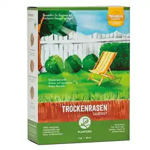 Trockenrasen Plantura, 2 kg, wassersparende Rasensamen
