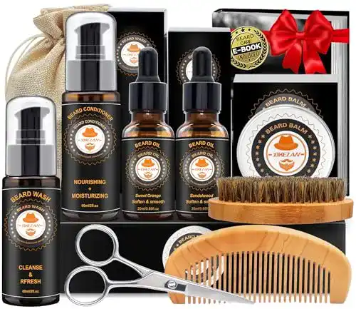 Bartpflege-Set XIKEZAN Bartpflege Set mit 60ML Bart Conditioner