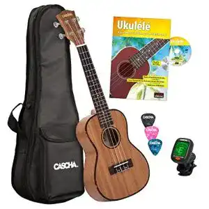 Konzert-Ukulele CASCHA HH 2036 FR Premium Mahagoni Konzert