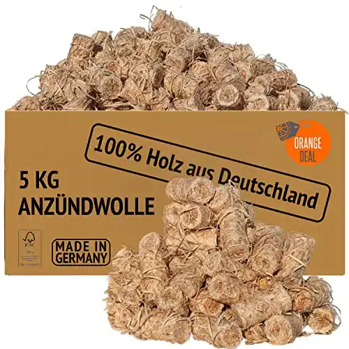 Kaminanzünder ORANGE DEAL 5 KG Öko Anzünder, Grillanzünder