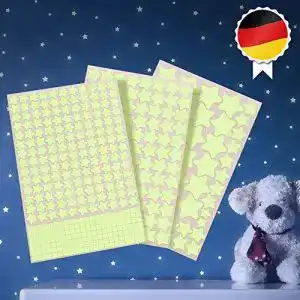 Leuchtsterne-Kinderzimmer Paraboo, selbstklebend, 452 Stück
