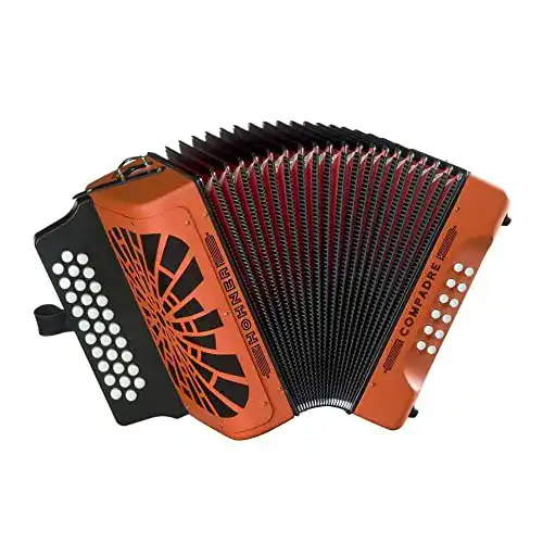 Akkordeon Hohner Accordions Hohner Compadre GCF , Orange