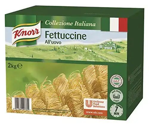 Eiernudeln Knorr Fettuccine Pasta mit Ei, schmale Bandnudeln, 2 kg