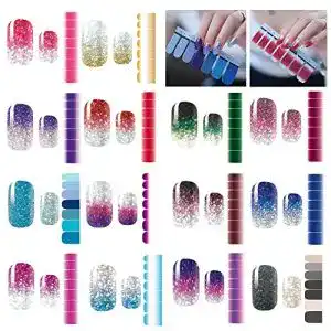 Nagelfolie Rubywoo&chili 14 Sheets Glitter Nail Art Sticker