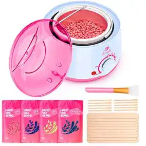 Wachswärmer B ozhiwei Waxing Set, mit 4X100g Wachsperlen