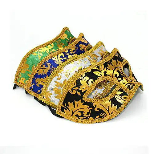 Venezianische Maske VKI ® 4Pcs Herren Venetianische Maskerade