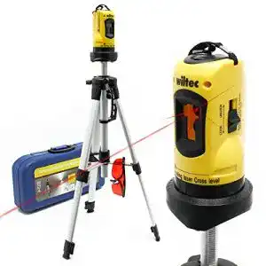 Kreuzlinienlaser mit Stativ Wiltec selbstnivellierend mit Stativ 1,2 m