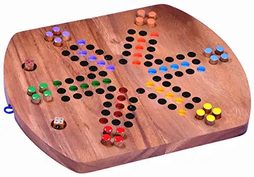 Ludo LOGOPLAY für 6 Spieler – Würfelspiel – Gesellschaftsspiel