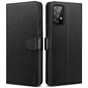 Samsung-Galaxy-A52-Hülle Vakoo, Leder Handyhülle, RFID Schutz