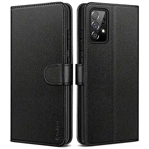 Samsung-Galaxy-A52-Hülle Vakoo, Leder Handyhülle, RFID Schutz