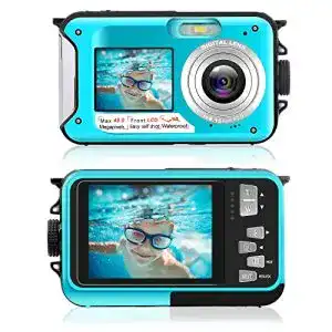 Unterwasserkamera CenZo Wasserdichte 2.7K 1080P FHD 48 MP