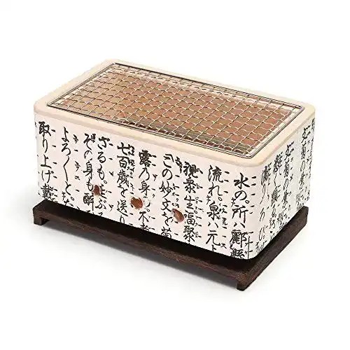 Yakitori-Grill DEI QI 4 In 1 japanischer Keramik Hibachi BBQ
