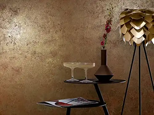 Vliestapete marburg Tapete Gold Kupfer Metallic Gold Muster