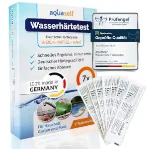 Wasserteststreifen aquaself Wasserhärte Teststreifen 7 Stück