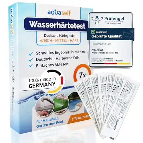 Wasserteststreifen aquaself Wasserhärte Teststreifen 7 Stück